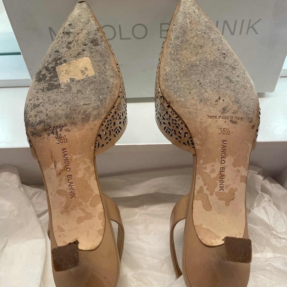 Manolo Blahnik Carolyne Kitten Heel - Picture 6 of 6